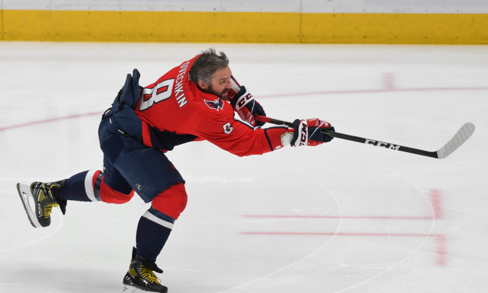 Alex Ovechkin en action.
